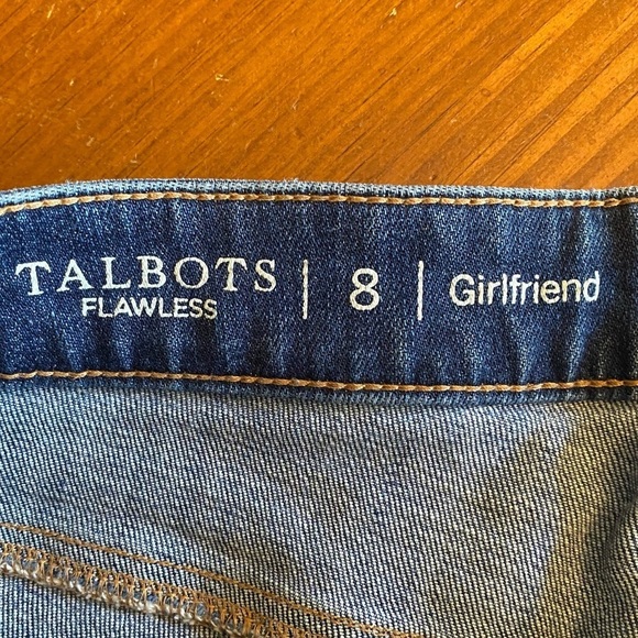 Talbots Jeans Size 8 Flawless Distressed Denim Jeans - Picture 14 of 16